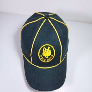 Scouts Canada Wolf Cubs Hat Cap Boy Scouts Green & Yellow Youth